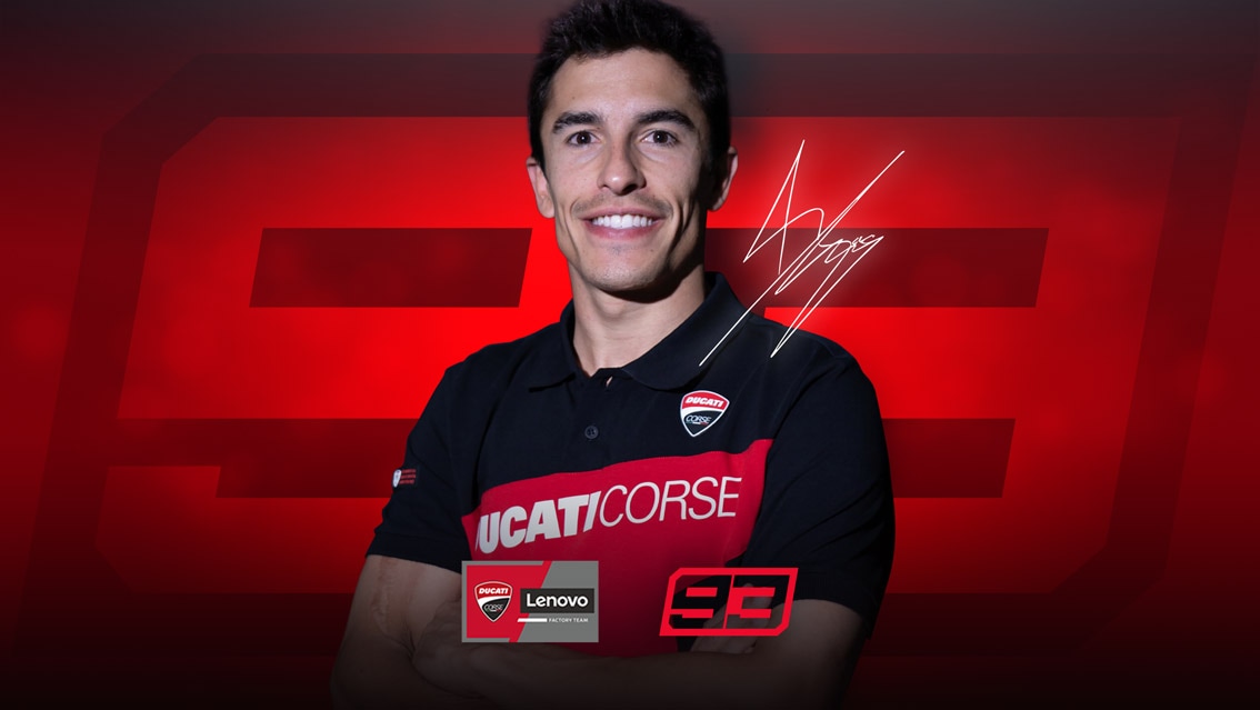 Mark Marquez in Ducati ufficiale